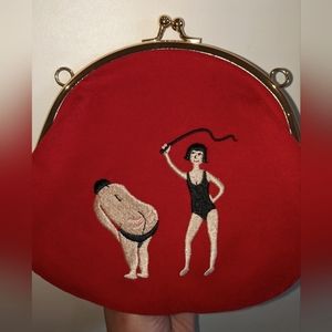 red velvet bdsm purse